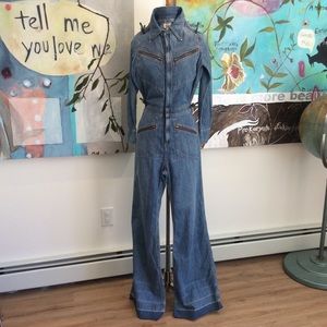 Citizens of Humanity Farrah 70s Denim Jumpsuit S